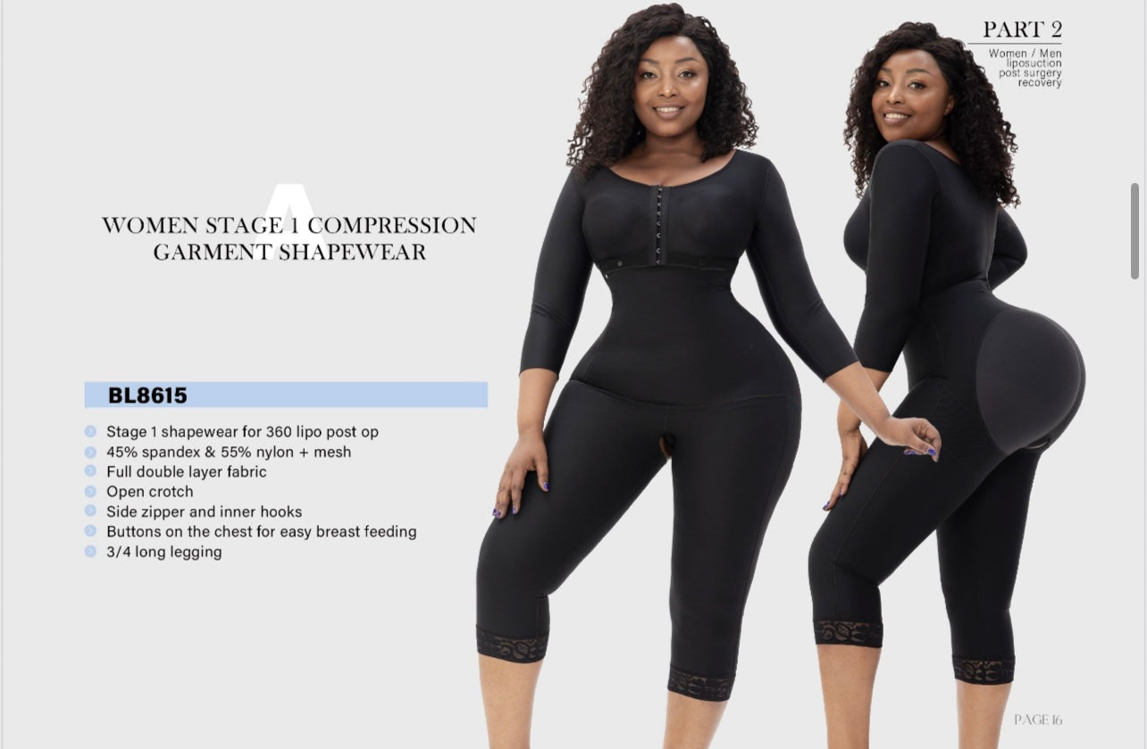 BL8615-Faja post lipo 360° Stage 1 lactancia