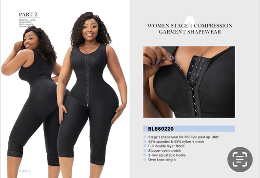BL860220 – Faja post lipo 360° Stage 1 sin mangas